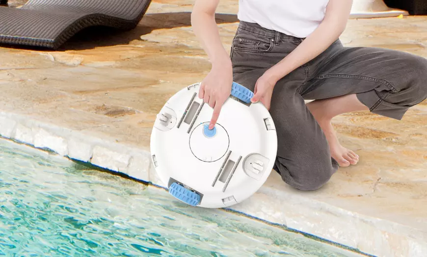 Image 4: Robotic Pool Cleaner, Powerful Motor and Smart Navigation