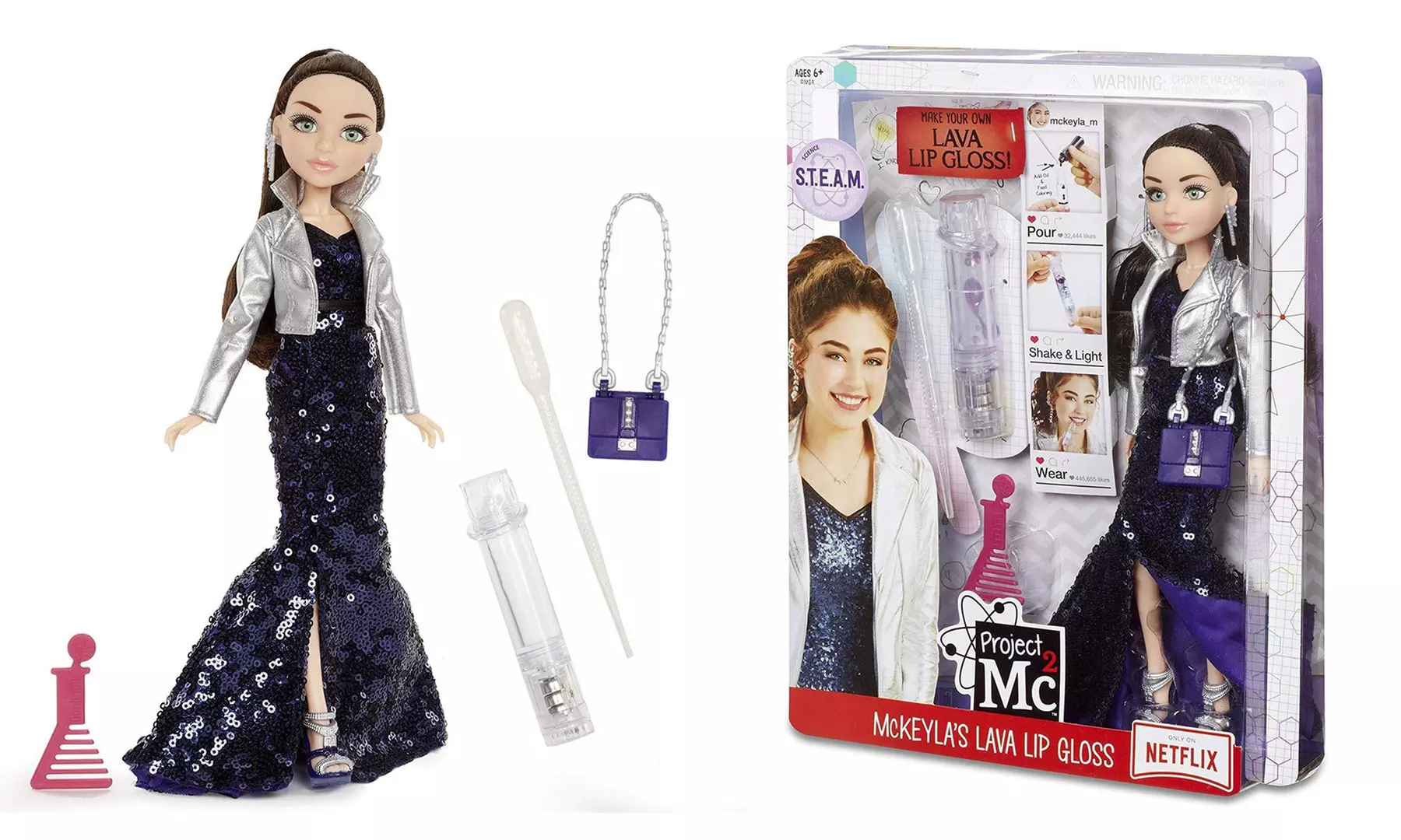 MGA Entertainment Project Mc2 McKeyla's Lava Lip Gloss Doll - Primary Image