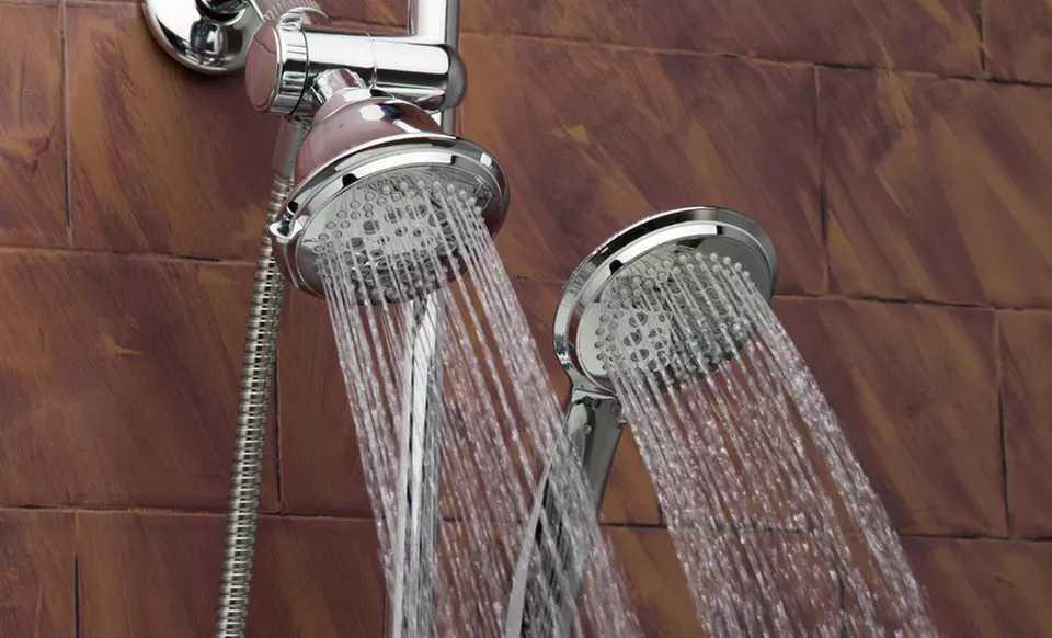 DreamSpa Instant-Mount Height/Angle Adjustable 36-Setting 2-in-1 Shower Bar. Free Returns. - Primary Image