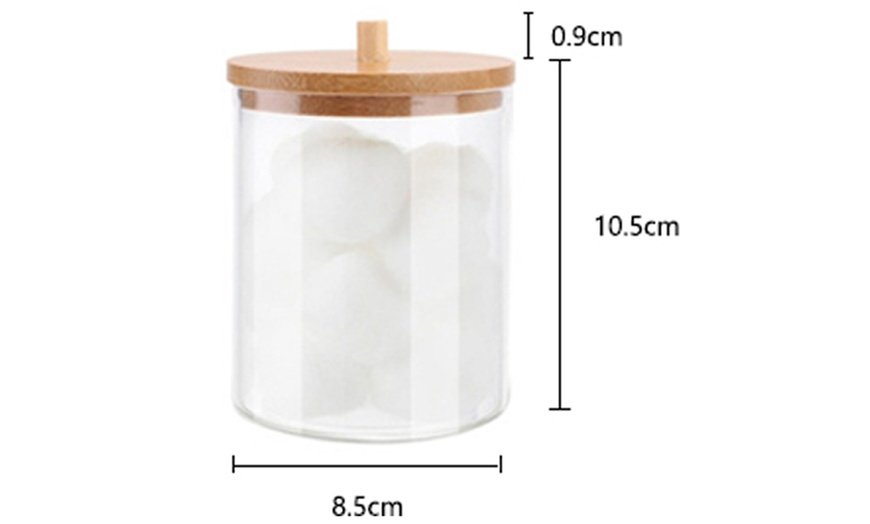 Image 9: Clear storage containers with Bamboo lids