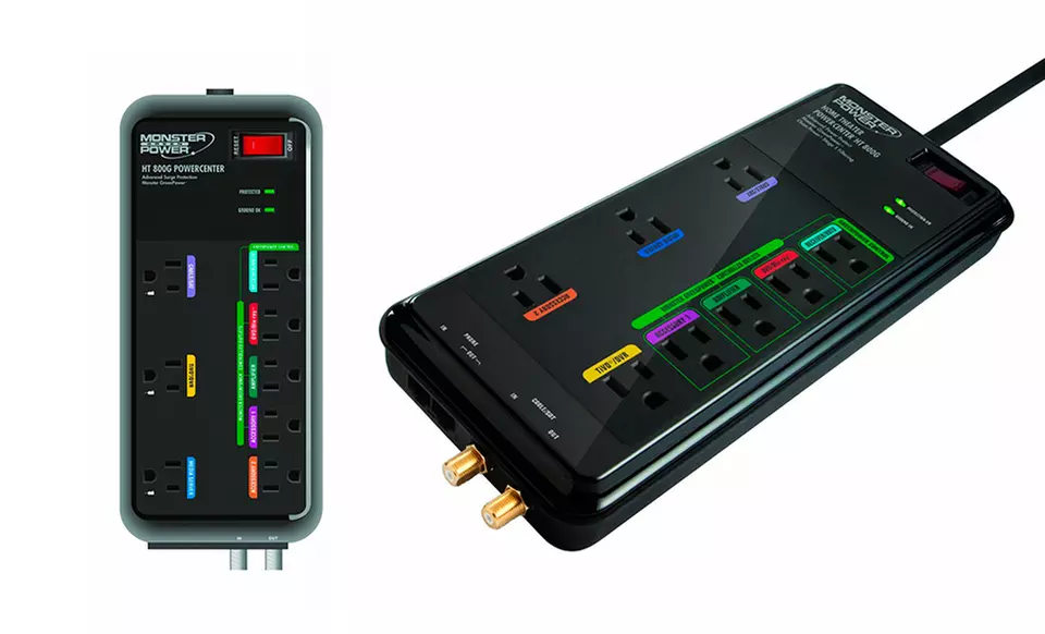 Monster HT 800G Home Theater PowerCenter Surge Protector - Primary Image