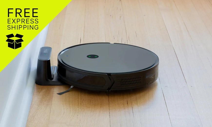 Image 1: Smart Robot Vac & Mop w/ Pet Brush