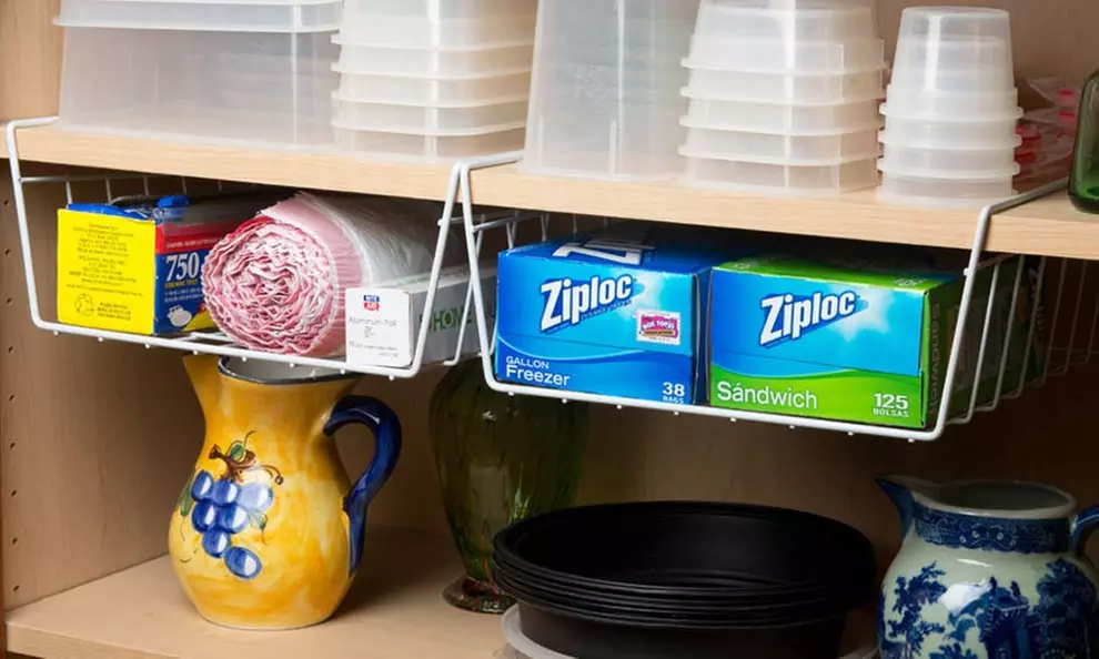 Evelots Under Shelf Basket Wire Rack (2-Pack) - Primary Image