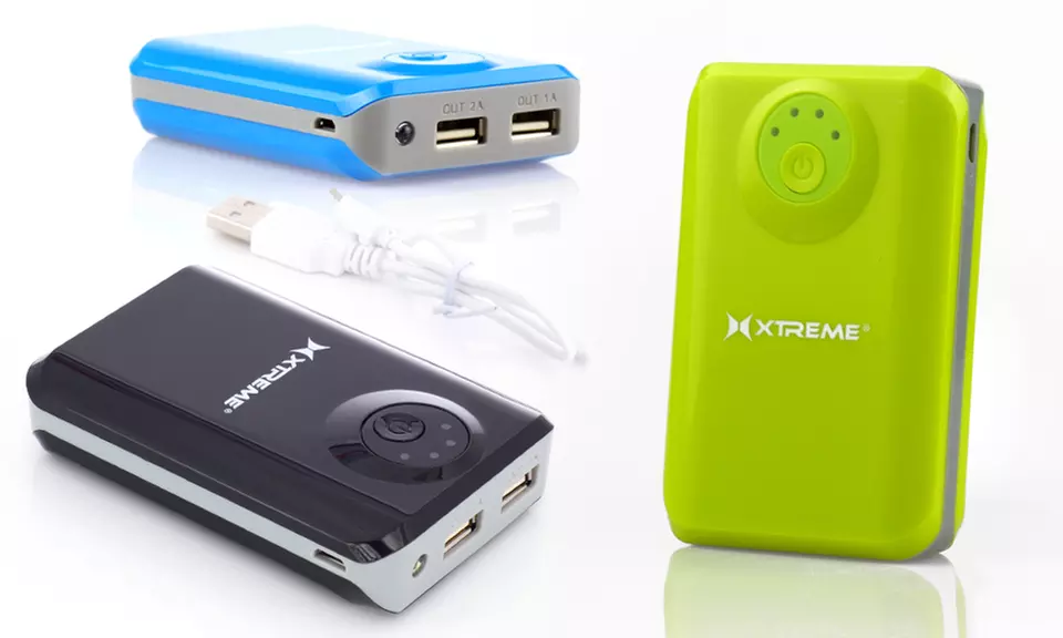 Xtreme 5,200mAh Dual-Port USB Power Bank with LED Flashlight - Primary Image