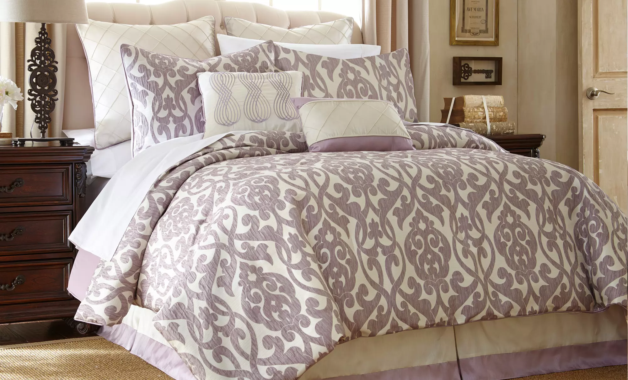 8-Piece Jacquard Comforter Set in Queen or King for $69.99 or $79.99 - Second Medium