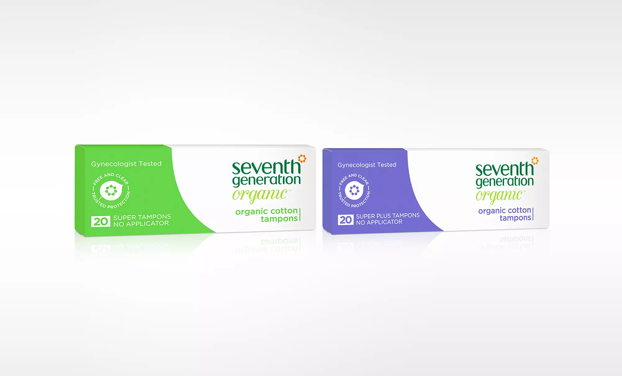 Seventh Generation Organic Cotton Tampons; 6-Pack of 20ct. Boxes + 5% Back in Groupon Bucks. Two Sizes Available.  - Primary Image