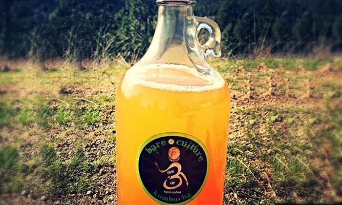 Growler with a Fill or a Punch Card for Five Kombucha Drinks at Bare Culture Kombucha (47% Off) - Primary Image