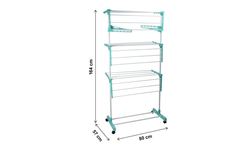 Image 5: Three-Tier Air Dry Rack