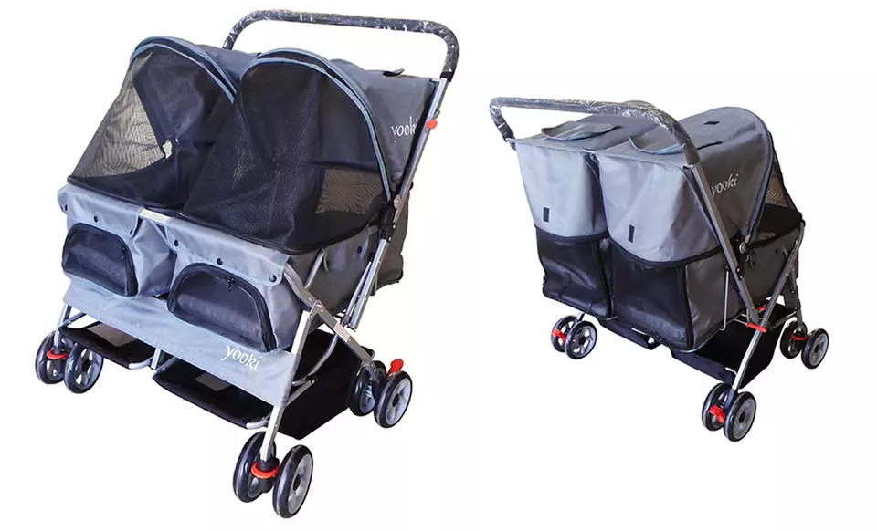 Double Side-By-Side Pet Stroller - Second Medium