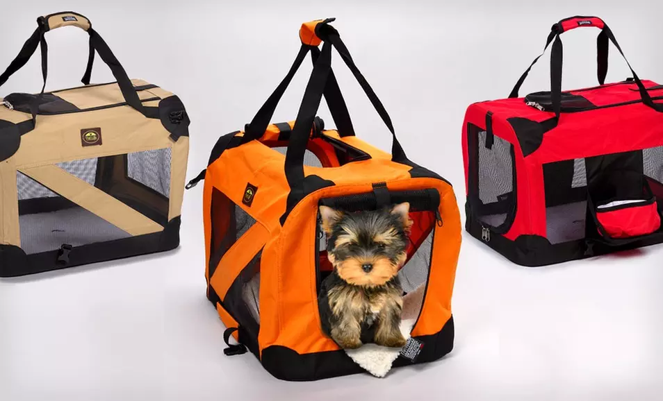 Pet Life 360-Degree Vista-View Collapsible Pet Crate (Up to 60% Off). Multiple Options. Free Shipping. - Primary Image