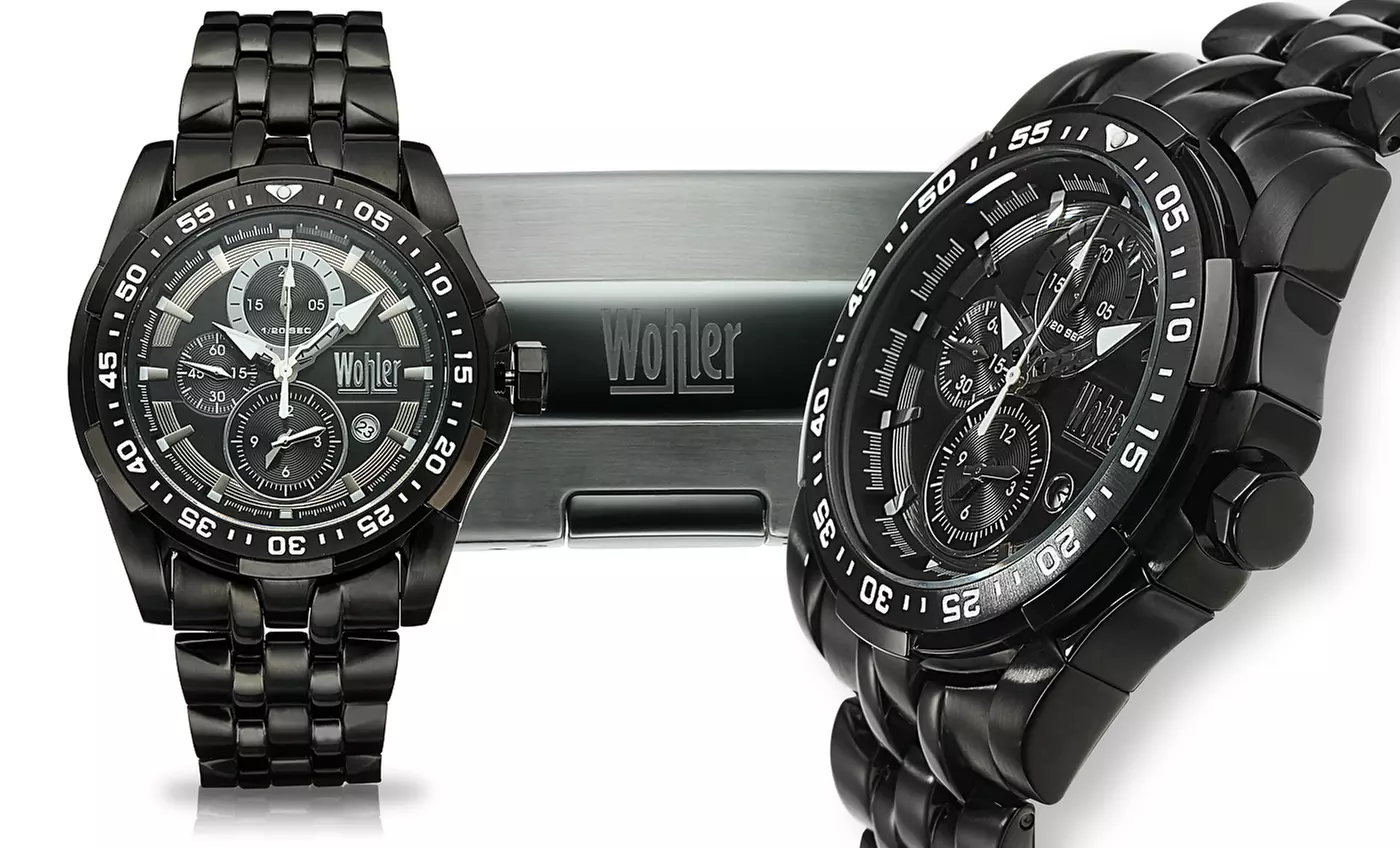 Wöhler Men's Stainless Steel Steiner Chronograph Watch - Second Medium