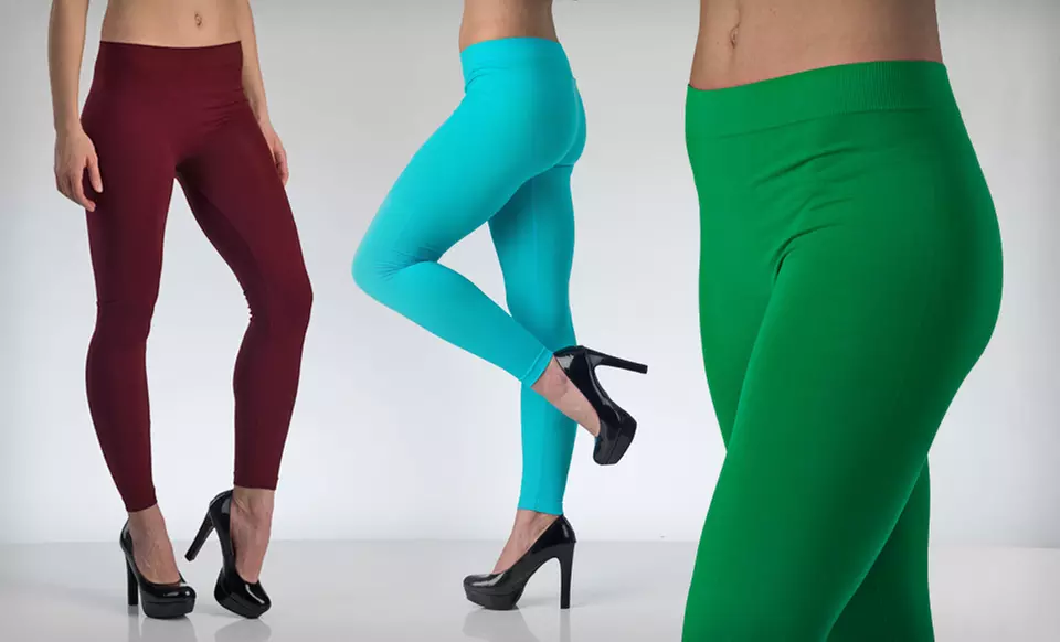 $17.99 for Two Pairs of Mopas Tights or Capri- or Full-Length Leggings (Up to $39.98 List Price). 15 Options Available. - Primary Image