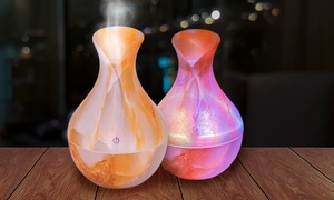 One, Two or Four 130ml LED Colour-Changing Marble Vase Diffusers