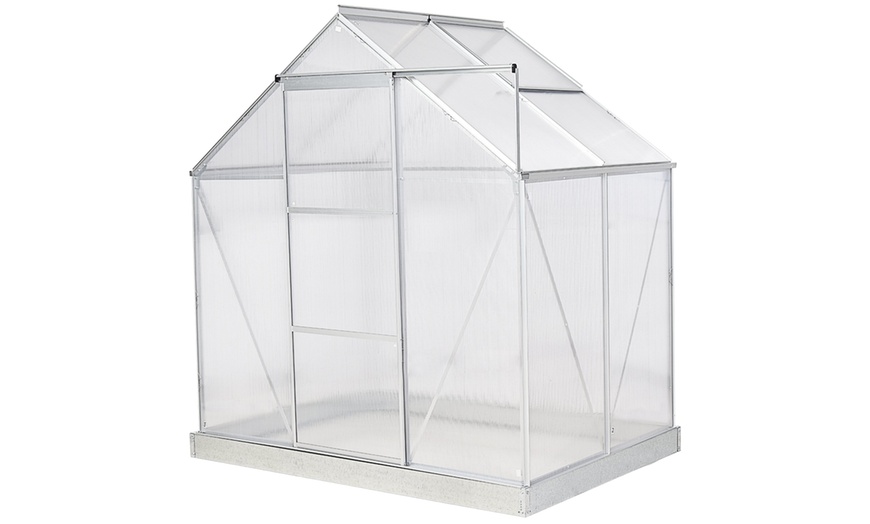 Image 8: Outsunny Polycarbonate Greenhouse