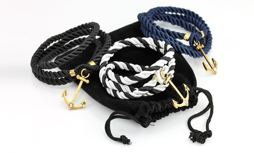 Image 5: Rope and Anchor Bracelet