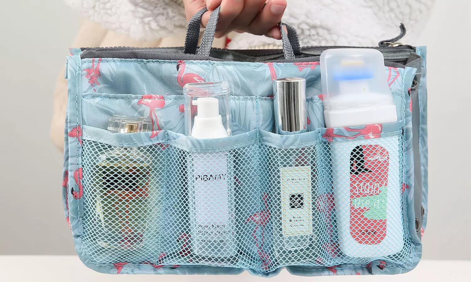 Handtaschen-Organizer mit Flamingo-Aufdruck