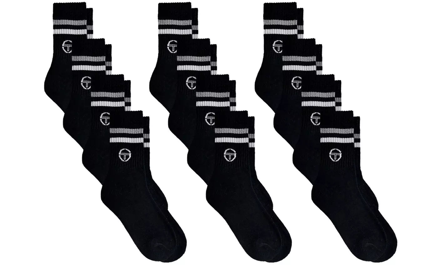 6, 12 o 15 paia di calzini sportivi Sergio Tacchini o Lotto