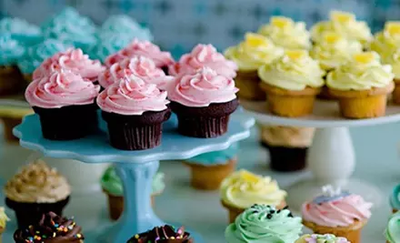 $7 for One Dozen Pre-Assorted Mini Cupcakes at Cupcakes on Denman ($14 Value) - Primary Image