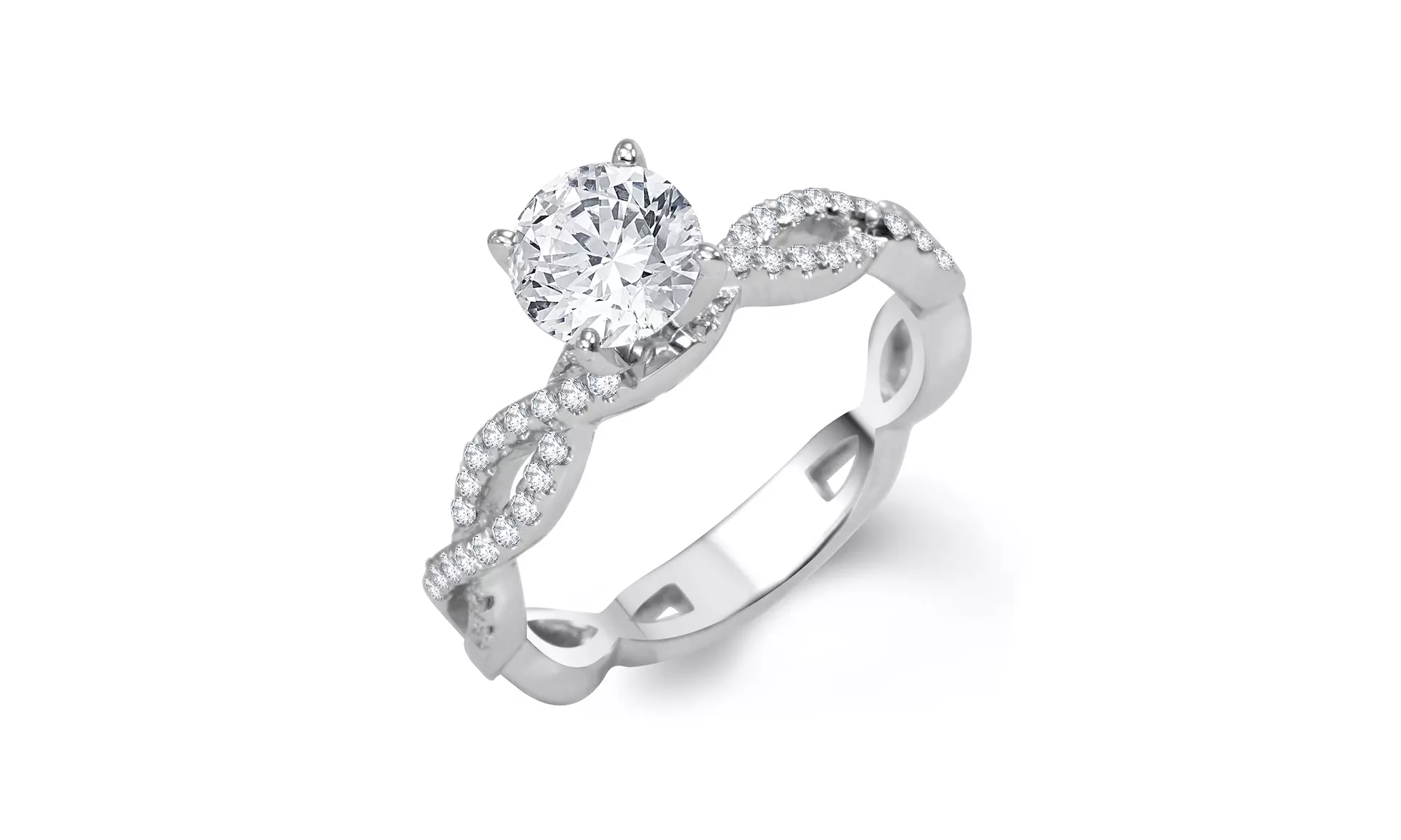 1.50 CTTW or 1.75 CTTW Diamond Rings in 14K White Gold from $1,799.99–$2,199.99 - Second Medium