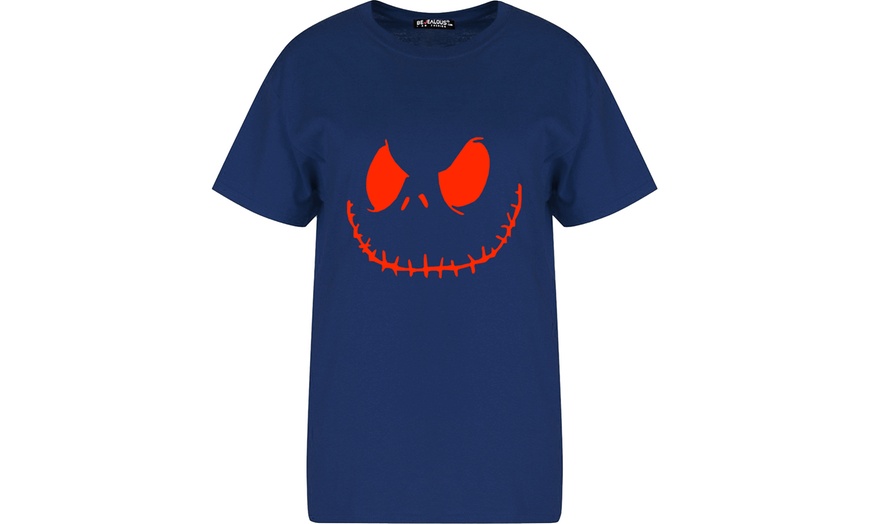 Image 7: Halloween Scary Face Oversized Tshirt 