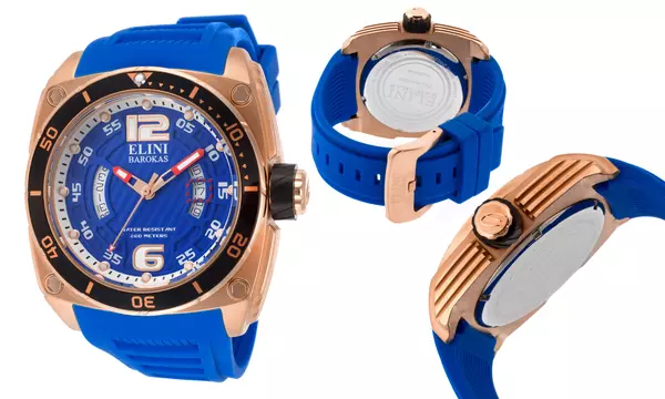 ELINI online BAROKAS COMMANDER BLUE DIAL CHRONO 54MM