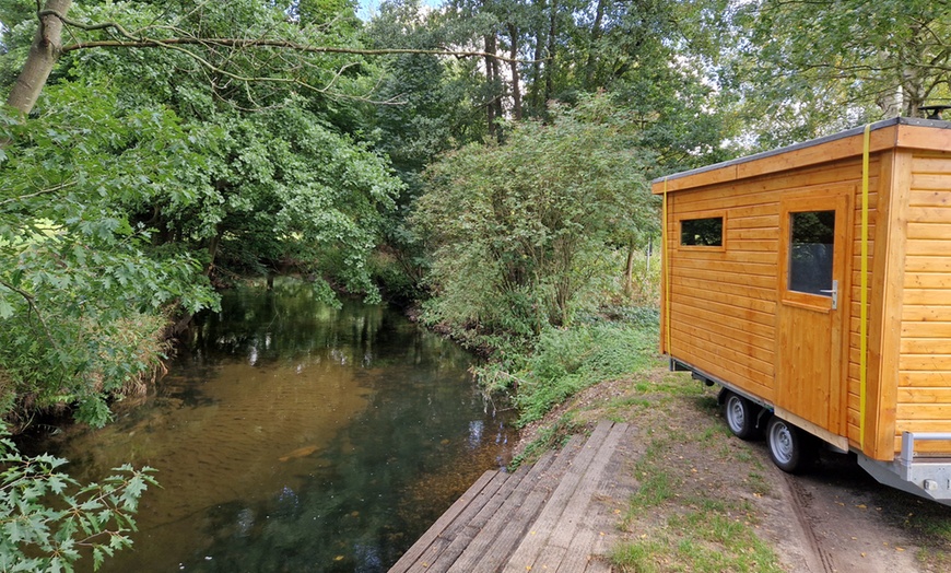 Image 6: Mobile Sauna mit Holz und Aufguss