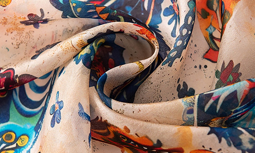 Image 4: Écharpe en soie, 170 x 110 cm