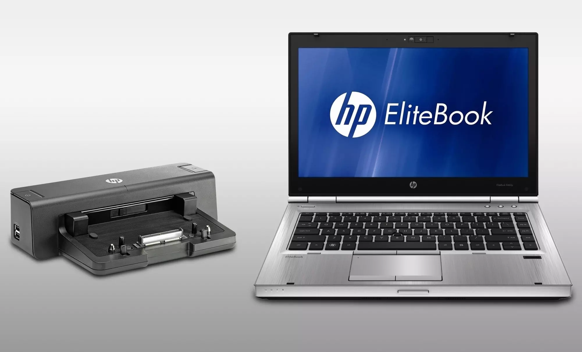 HP EliteBook 14" Laptop and Dock Bundle (Refurbished) - Primary Image