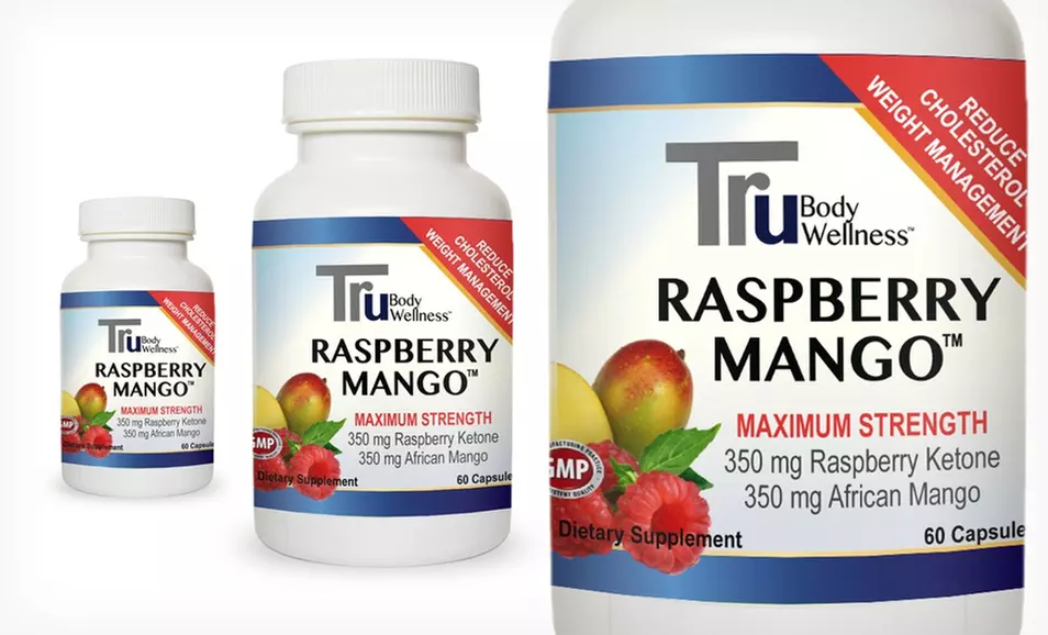 One, Two, or Three 30-Day Supplies of Healthy Body Tru Raspberry Mango Weight-Management Supplement (Up to 76% Off) - Second Medium