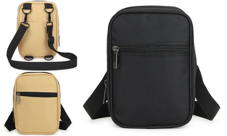 Convertible Sling Bag or Fanny Packs Crossbody Brown