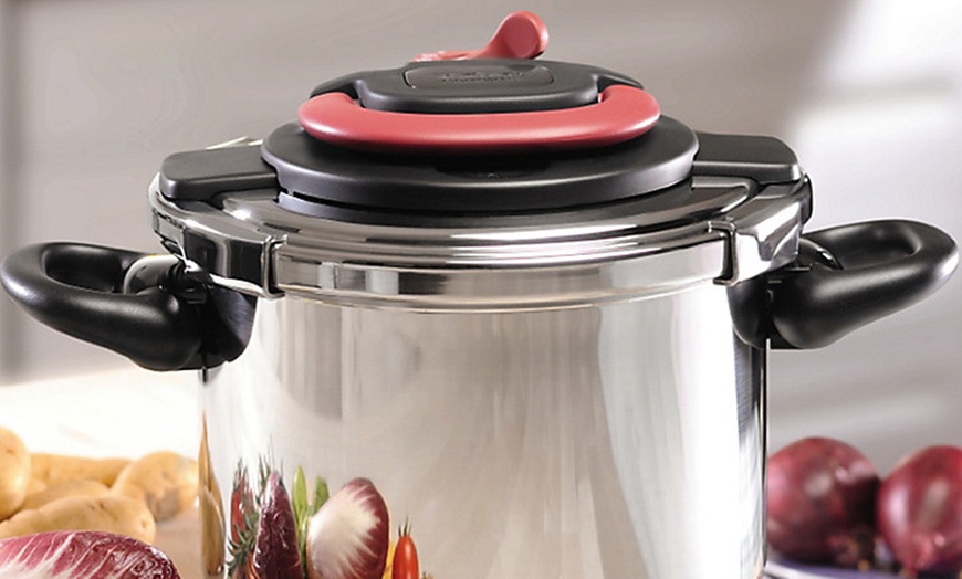 Image 1: Tefal Six-Litre Pressure Cooker