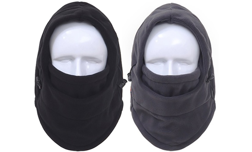 Image 11: Six-in-One Winter Thermal Fleece Hat