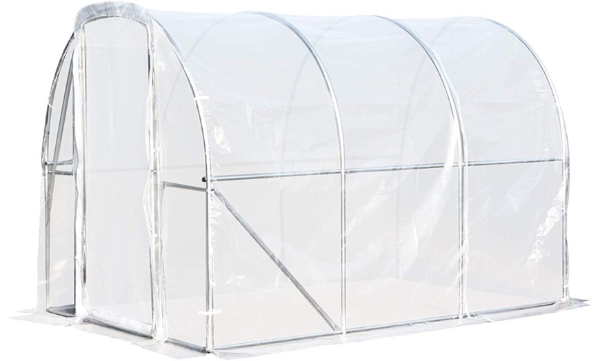 Image 2: Outsunny Walk-In Tunnel Greenhouse