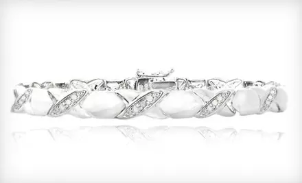 $19 for an XO Diamond-Accented Sterling-Silver or Gold-Plated Sterling-Silver Bracelet ($99.99 List Price). Free Shipping. - Primary Image