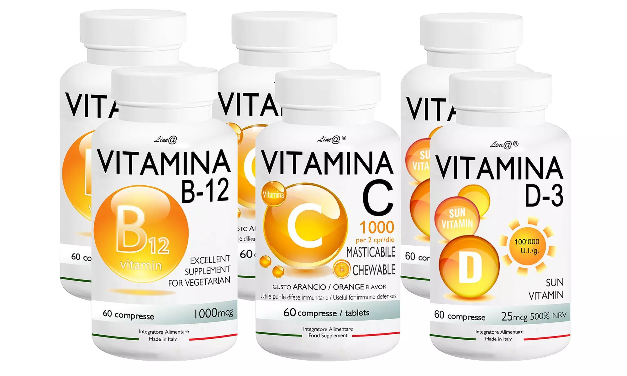 1, 2 ou 3 trios de vitamines B-C-D Lineadiet, - Image 4