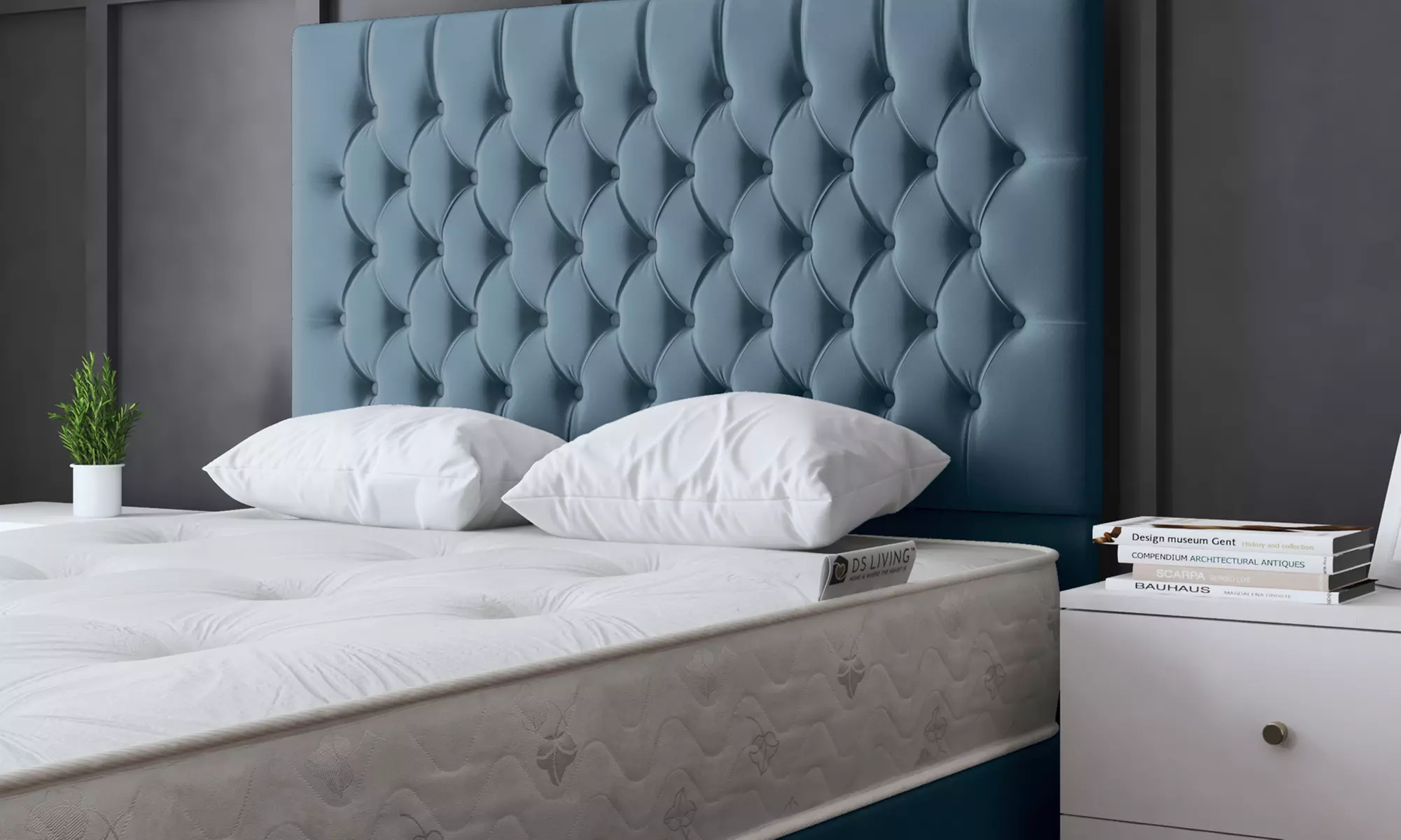 Seraphine Chesterfield Divan Bed with Four Drawers