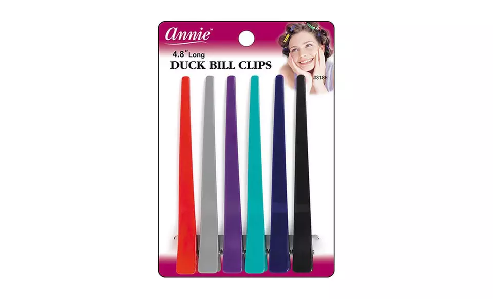 Set of 12 Duck-Bill Hair Clips - Primary Image