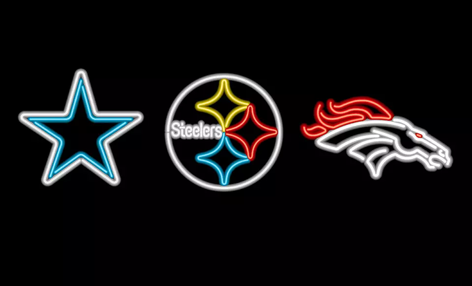 NFL Neon Sign. Multiple Teams Available. Free Returns. - Primary Image