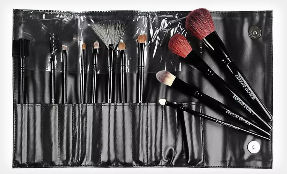 $15 for a Beaute Basics 12-Piece Professional Brush Set ($74.95 List Price). Free Shipping. - Primary Image