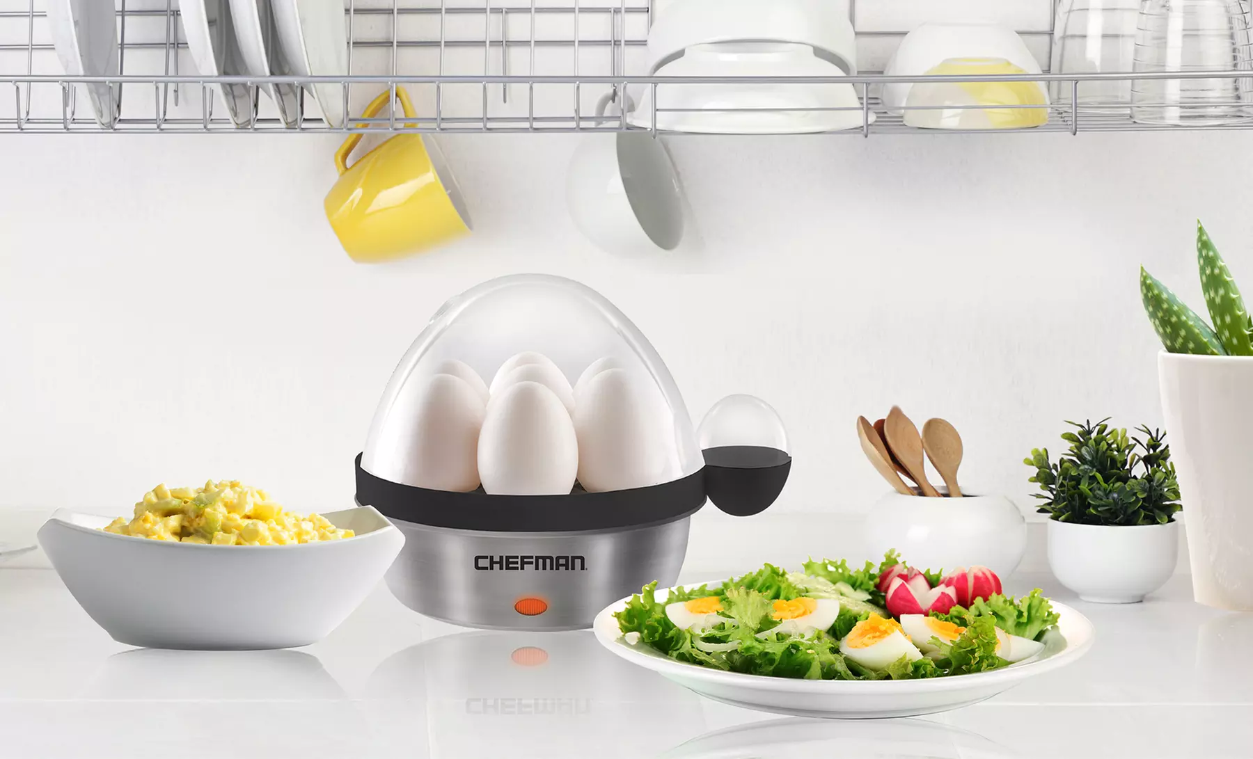 Chefman Electric Egg Cooker with Poaching Tray - Primary Image