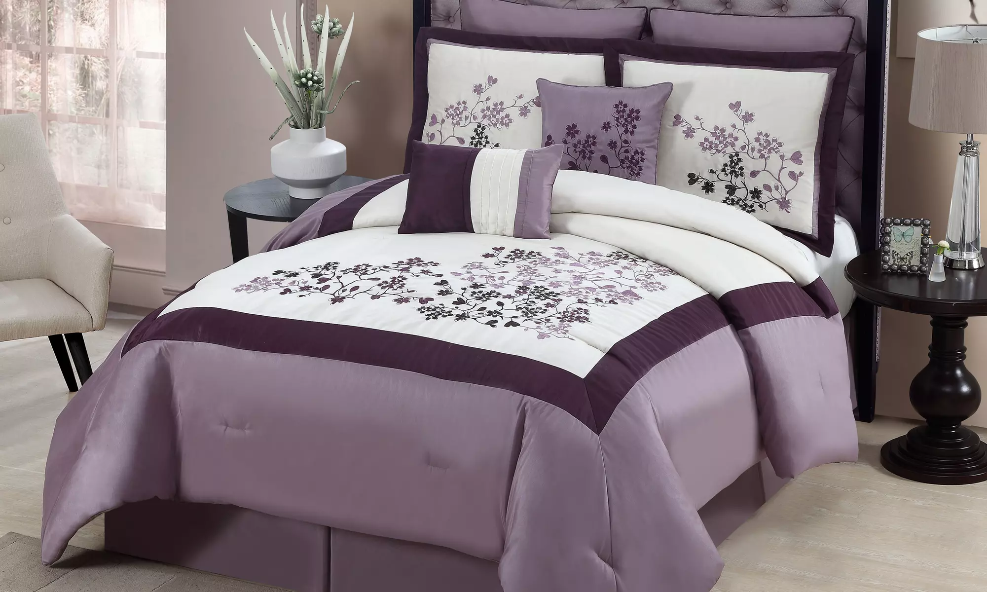 Aaron 8-Piece Embroidered Comforter Set - Second Medium