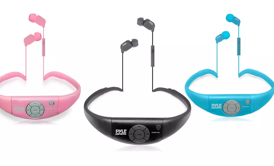 Pyle Active Sport Waterproof Bluetooth Headphones with Mic and Remote - Primary Image