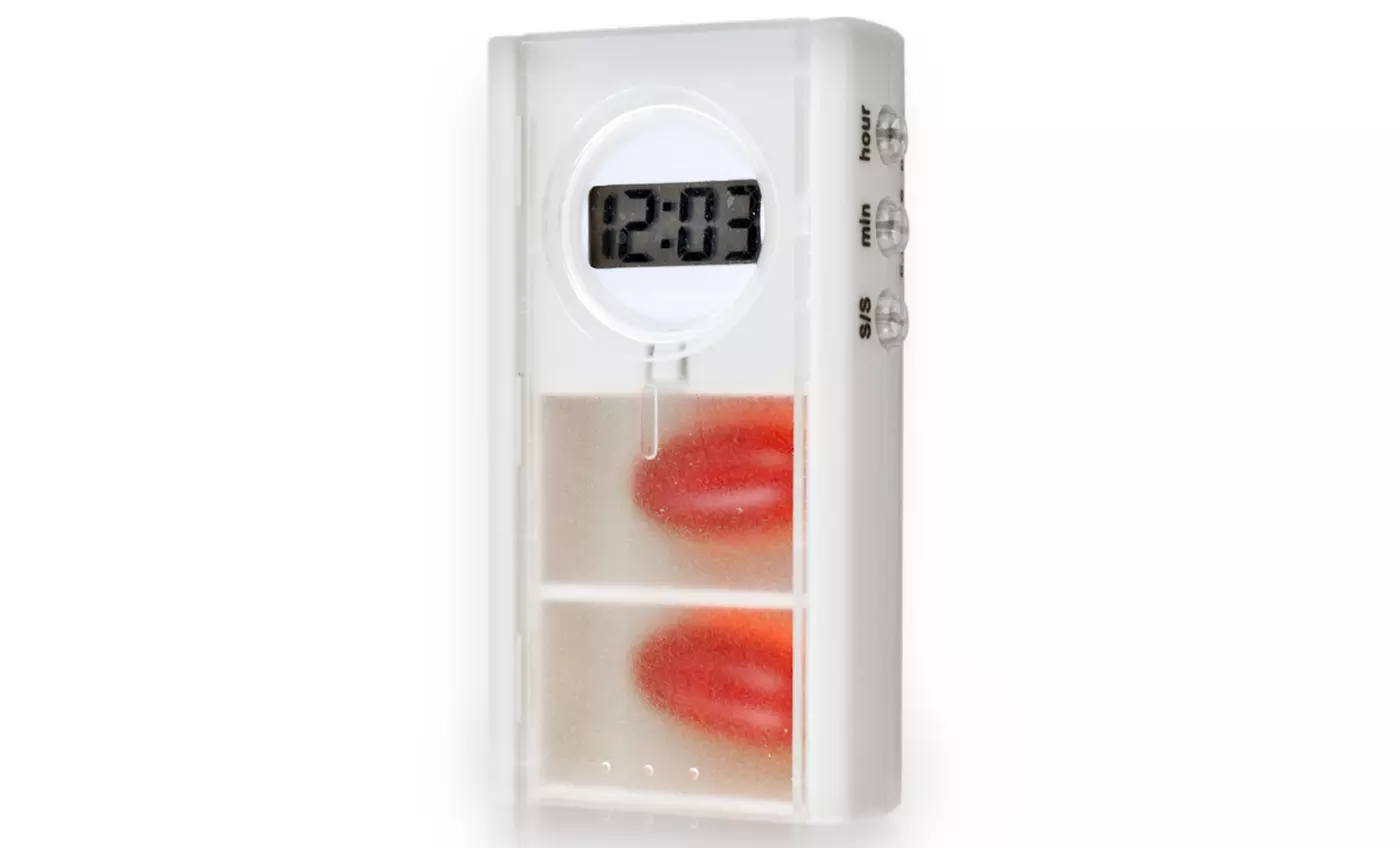 Pill Box with Digital Timer and Alarm Reminder - Primary Image