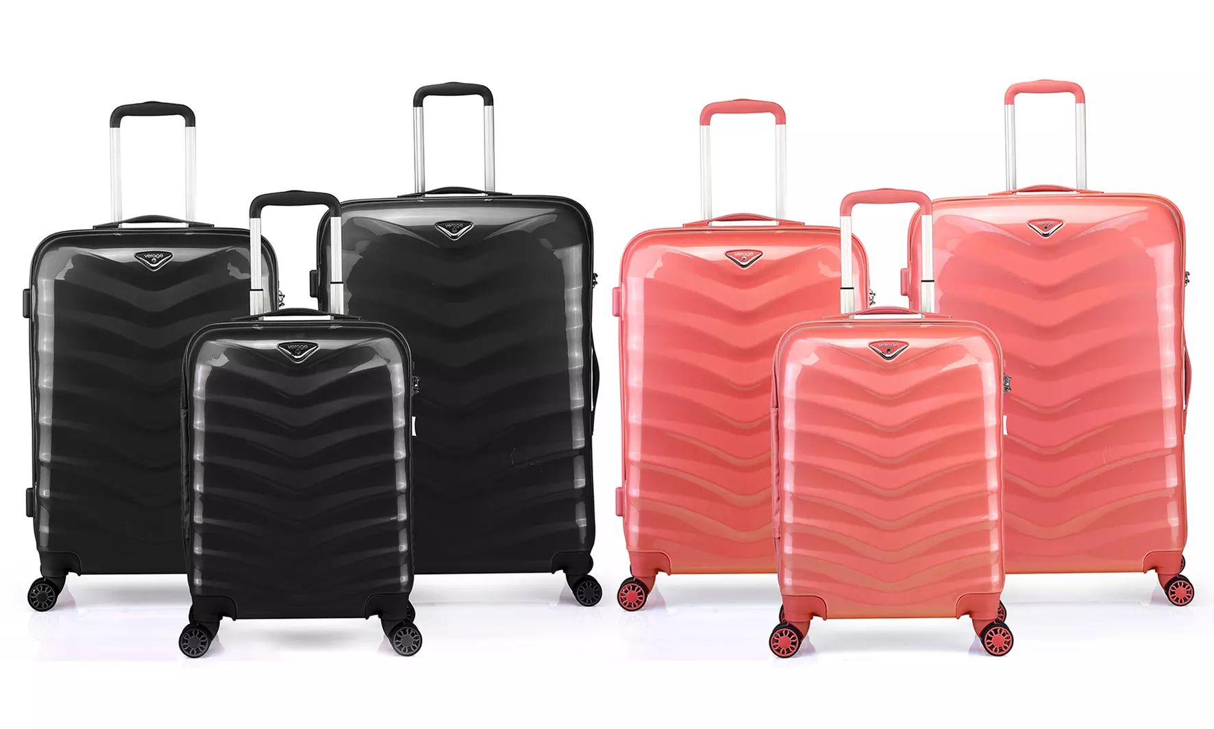 Set 3 valises Verage en PC, 8 roues 360° - Primary Image