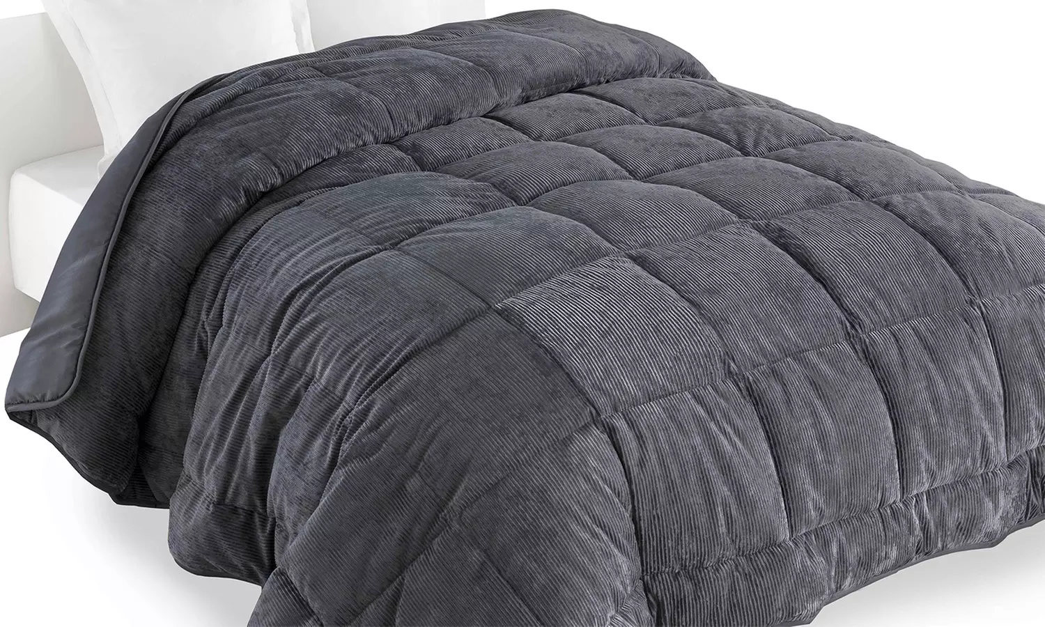 Couette en velours côtelé avec rembourrage synthétique - Image 5