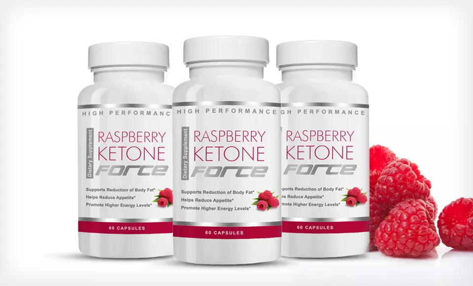 One, Two, or Three Bottles of Raspberry Ketone Force (Up to 81% Off). Free Shipping. - Primary Image