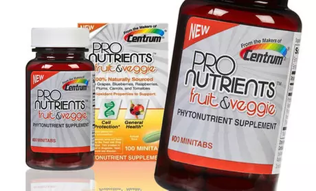 $19 for Two Bottles of Centrum ProNutrients Omega-3 or Fruit & Veggie Antioxidant supplement (Up to Half Off). Free Shipping. - Second Medium