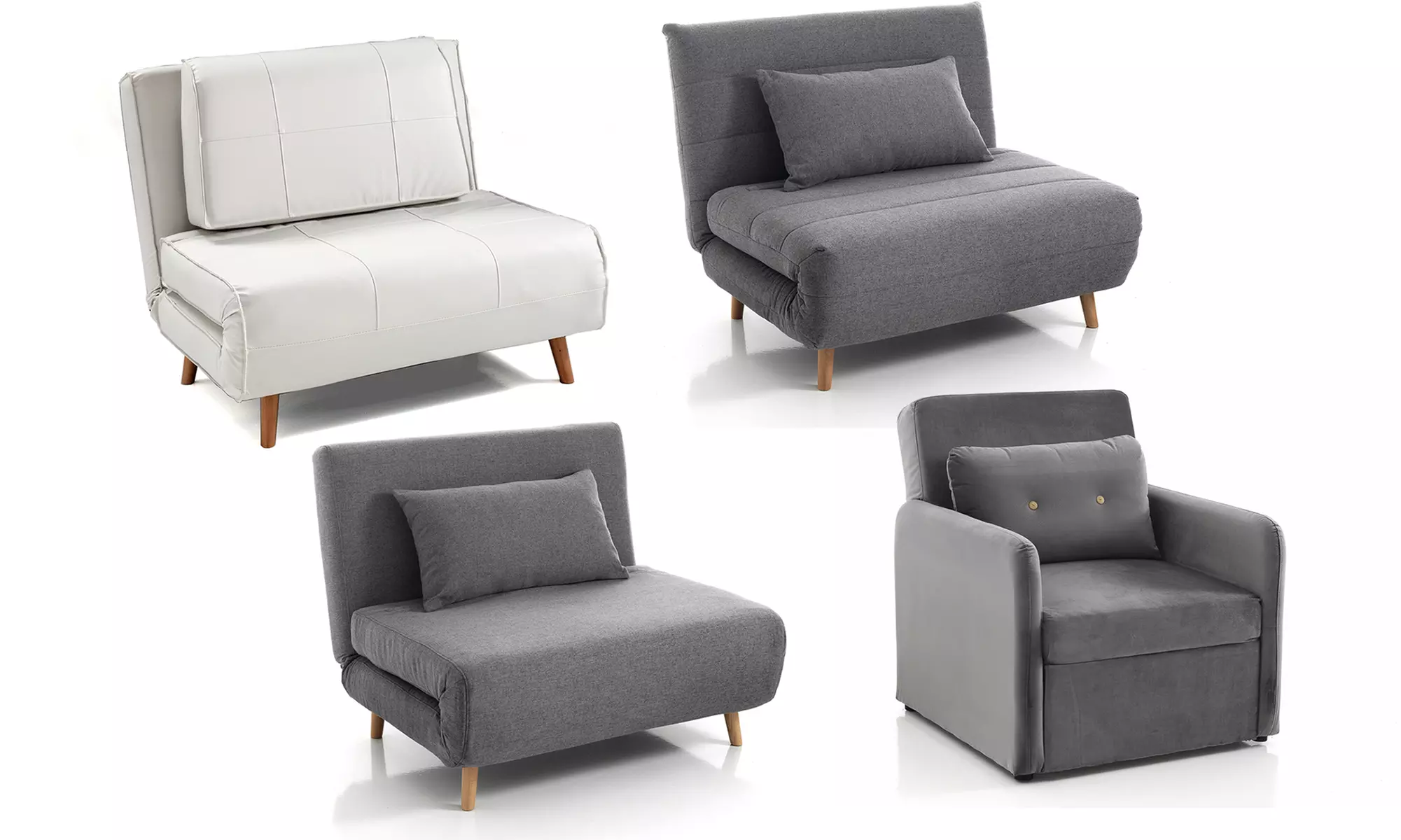 Poltrona letto disponibile in 4 modelli, con spedizione gratuita - Primary Image