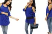 Oversized Racerback Top in Black, Blue, Grey, or White. Free Returns. - Second Medium
