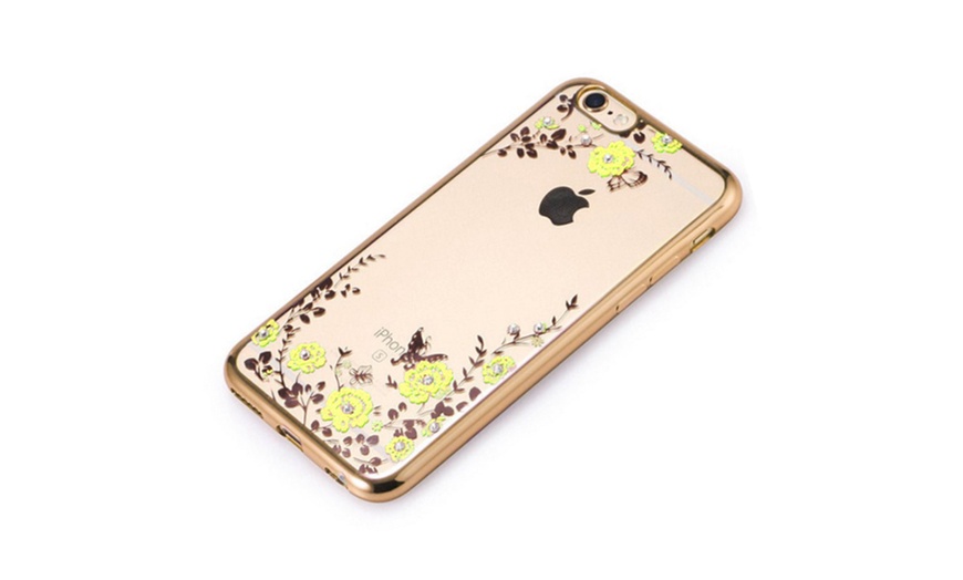 Image 5: Flower-Case mit Strass-Elementen